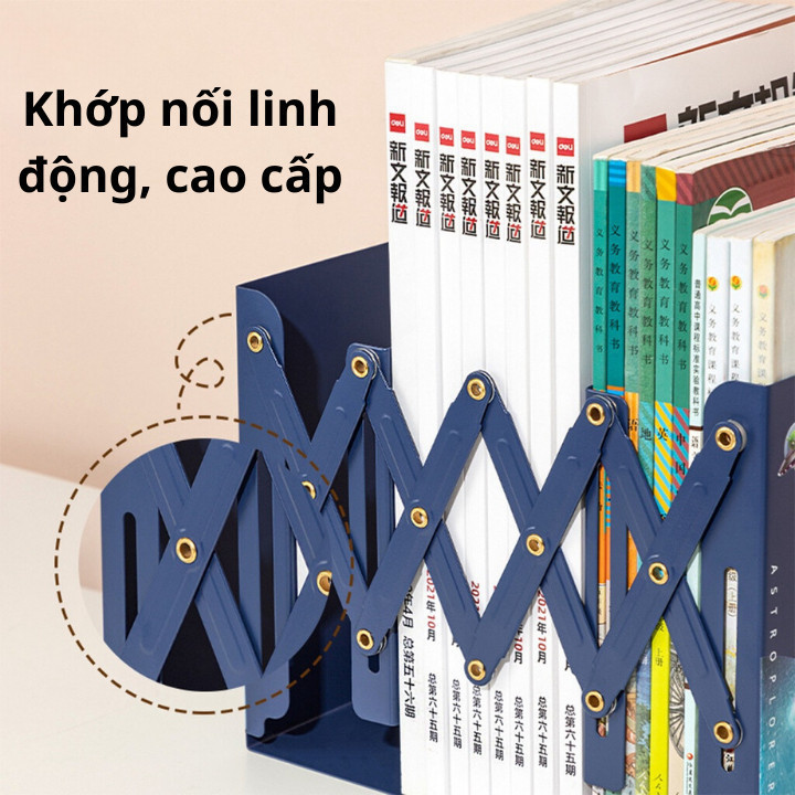 [HÀNG LOẠI 1] Kệ Sách Để Bàn Đa Băng Gấp Gọn 3 Ngăn Bằng Thép Dày 0,9mm Chịu Lực Tốt Chắc Chắn