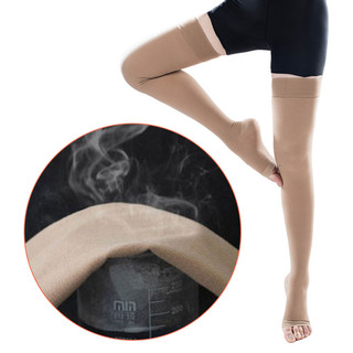 1 Cặp Đùi Cao Cấp Ngón Chân Nén Y Tế Tất Chống Nắng Co Giãn Chống Trơn Trượt Chăm Sóc Giấc Ngủ Giãn Tĩnh Mạch Chữa Lành Nhanh Chóng 34-46mmHg
