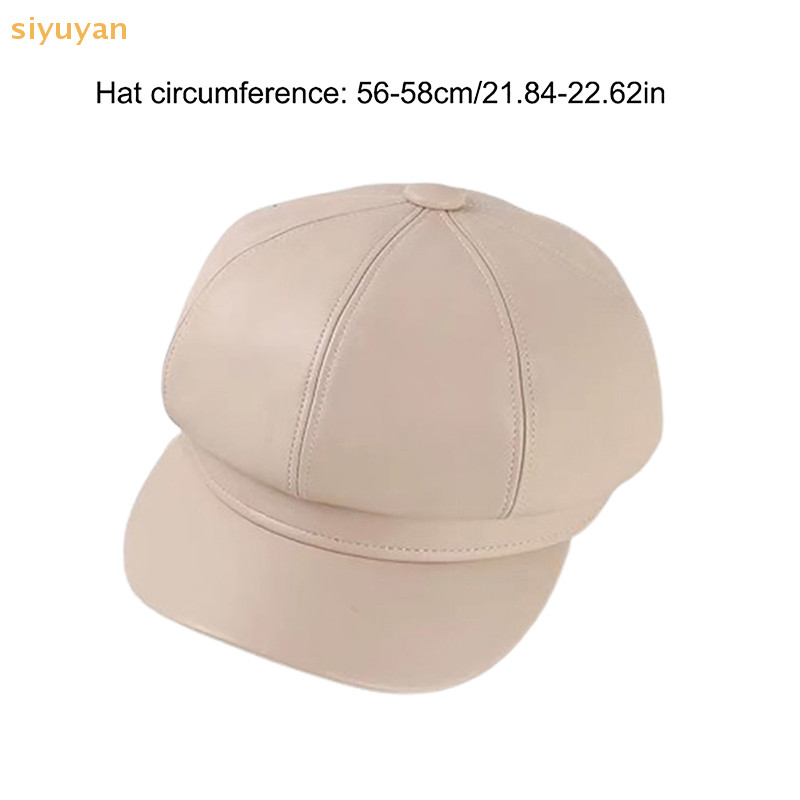 Siyuyan Nữ Thời Trang Chắc Chắn Mũ Nồi Da Nghệ Sĩ Pháp Ấm Mũ Bò Mũ Nữ VN