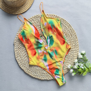 Đồ bơi nữ màu đen One Piece Tiger Metal Hollow Out Bikini Bộ đồ tắm