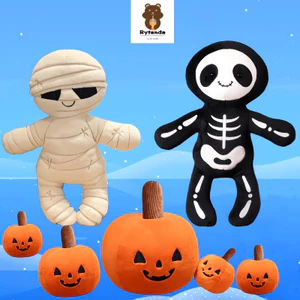 Kawaii Mẹ Bob Skeleton Bob Đồ Chơi Sang Trọng Dễ Thương Halloween Bí Ngô Và Bob Sang Trọng Búp Bê Quái Vật Vui Nhộn Đồ Chơi Nhồi Bông Gấu Bông Mềm Mại Cho Bé Làm Dịu Búp Bê Trang Trí Phòng Ngủ Quà Tặng Sinh Nhật Halloween