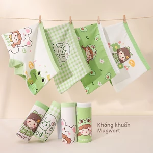 Bộ 4 quần lót bé gái hình quả bơ dễ thương - Quần lót xanh lục không bó mông