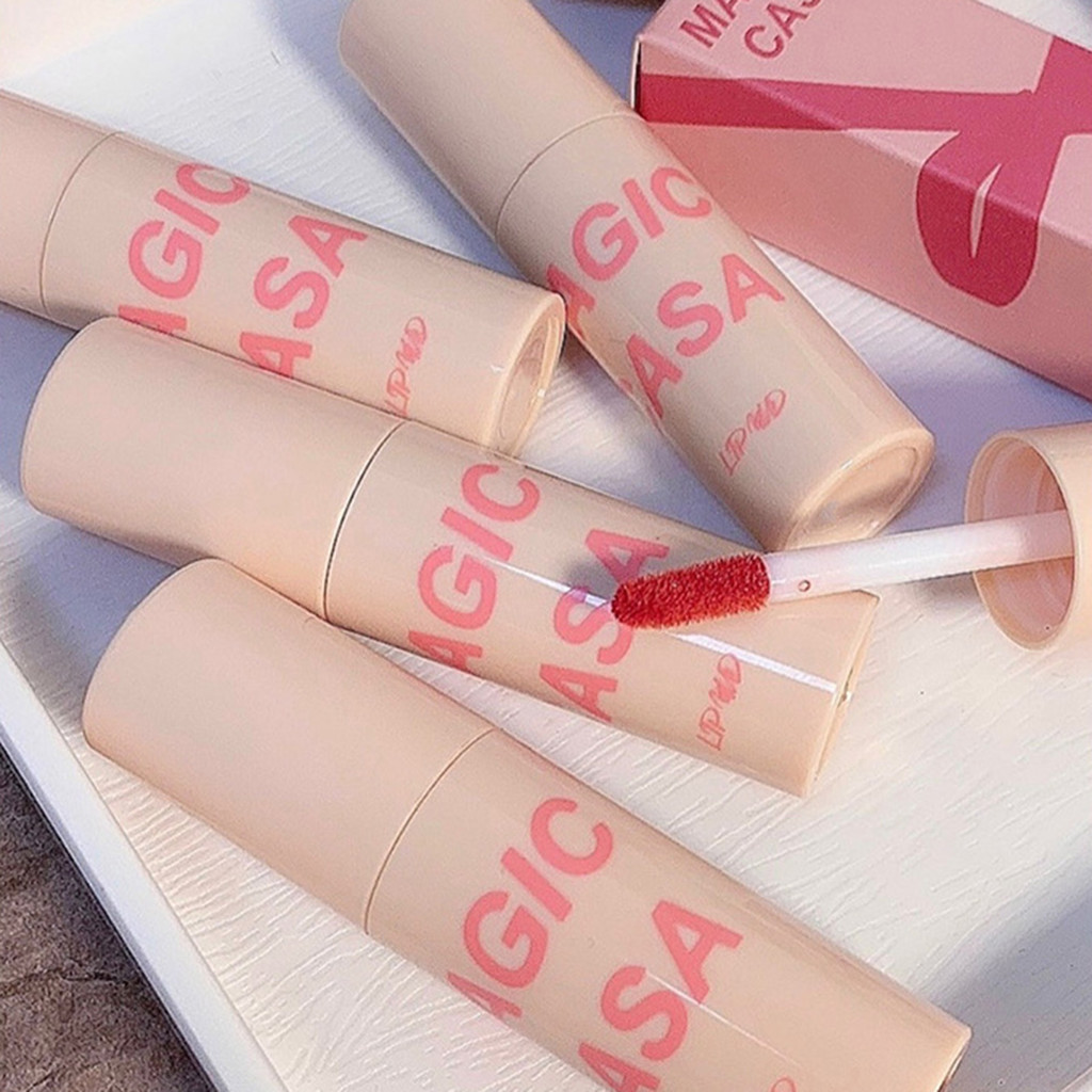 Magic CASA Son môi dạng lỏng dễ thương cho bé gái Màu sắc tươi sáng lâu trôi Matte Lip Tint