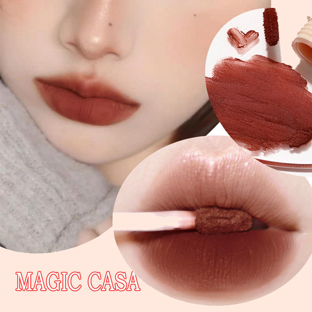 Magic CASA Son môi dạng lỏng dễ thương cho bé gái Màu sắc tươi sáng lâu trôi Matte Lip Tint