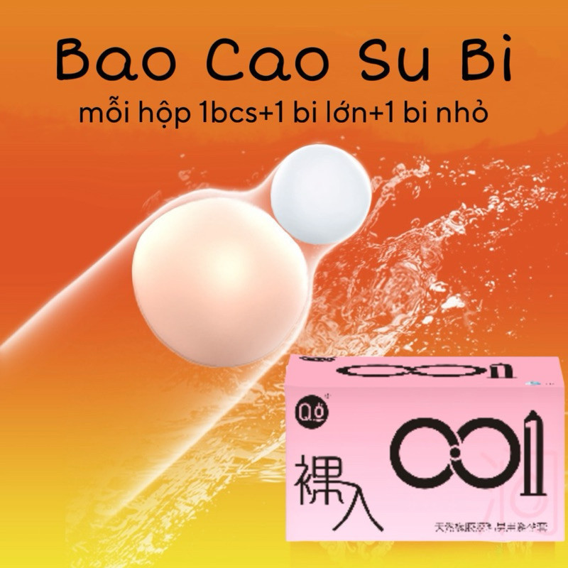 Bao Cao Su Bi. BCS Có 2 Viên Bi Lớn Ở Đầu Giúp Tăng Cảm Giác | Shopee ...