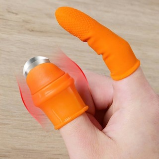 Bao Ngón Tay Silicon Ngắt Rau Hái Rau Củ Gắn Móng Kim Loại Săc Bén Thu Hoạch Rau Củ Quả Tiện Dụng SUNND