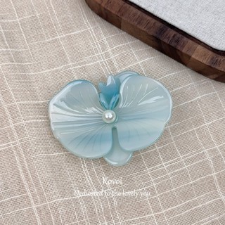 Kovoi / Phiên Bản Hàn Quốc Thanh Lịch Acetate Kết Cấu Phalaenopsis Kẹp Tóc Mỏ Vịt Kẹp Thiết Kế Niche Tinh Tế Nổ Kẹp Phụ Kiện Tóc