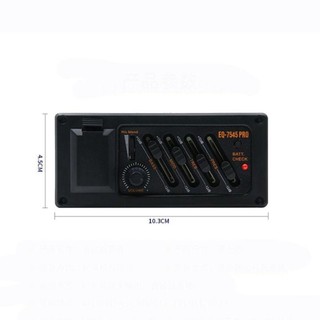 Bộ khuếch đại Preamp đàn Guitar Acoustic GLKWC, Bộ chỉnh cân bằng EQ 7545R Guitar Pickup, Phụ kiện đàn Guitar Bộ cân bằng EQ 4 băng tần có thể điều chỉnh