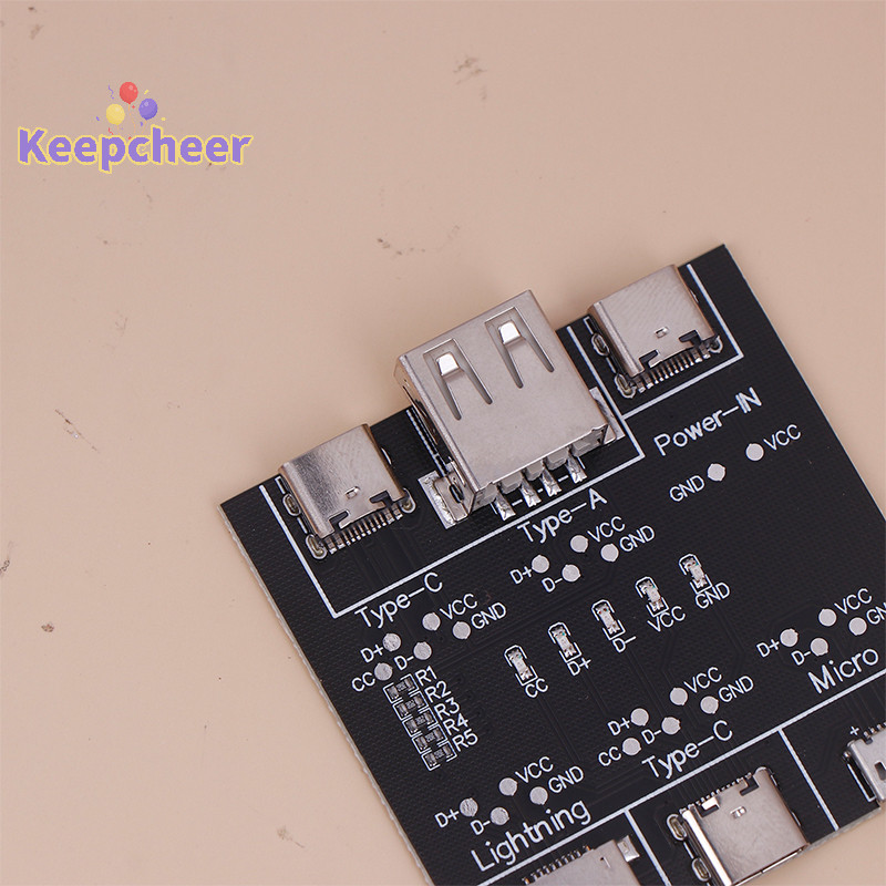 [Keepcheer] 1PC Cáp USB Bảng kiểm tra dòng dữ liệu Kiểm tra cáp Bộ kiểm tra cáp USB Chuyển mạch bật tắt ngắn mạch cho công cụ bảng kiểm tra Type-C [Mới]