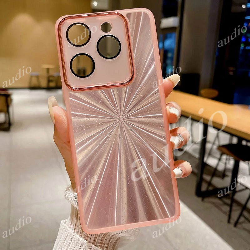 Ốp điện thoại lấp lánh pháo hoa bằng Laser Realme 15T 5G cho realme 15T 15 Pro 15Pro 5G với ống kính máy ảnh đầy đủ Phim bảo vệ Gradient Bling Vỏ trong suốt cho Realme 15Pro T15 Realme15T 5G