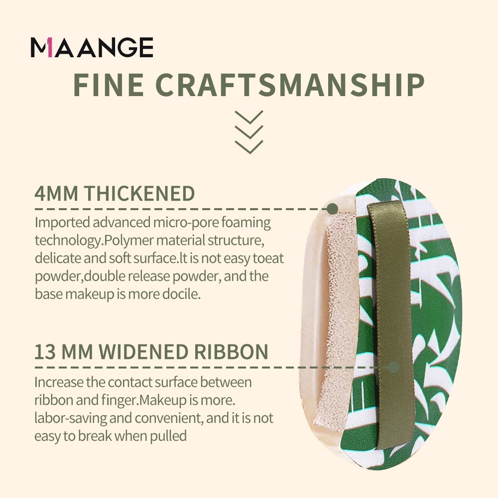 Mút Tán Kem Nền MAANGE Mút Tán Phấn Trang điểm Kèm Hộp Đựng Mềm Mịn Đàn Hồi 1628 | BigBuy360 - bigbuy360.vn