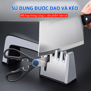 Máy Mài Dao Kéo 4 IN 1 Bunnies Máy Mài Di Động Thủ Công Khe Mài Thép Chống Gỉ Mài Nhanh Và Gọn