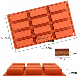 Khuôn Silicon Chữ Nhật Dài Làm Socola Kẹo Thanh,Bánh Ngũ Cốc,Thanh Protein, Granola,Nướng Bánh, Làm Xà Bông Handmade