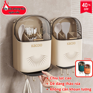 Hộp Đựng Đũa Muỗng Treo Tường Thoáng Khí Myd.23 Ống Đựng Đũa Có Nắp Đậy Chống Bụi, Ngăn Côn Trùng Bụi Bẩn An Toàn