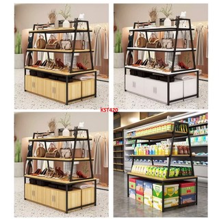 Kệ trưng bày rau củ quả, sản phẩm, hàng hóa bằng gỗ MDF KST420 - NỘI THẤT LẮP RÁP VIENDONGADV