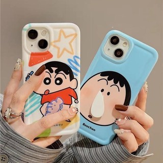 Ốp Điện Thoại Di Động Cho Samsung Galaxy A55 A54 5G A15 A14 S24 Ultra S20 S23 FE S22 Plus Bao Xoay Voi Nhỏ Ngáy Crayon Shin Chan Mềm TPU Vintage Retro Chống Sốc