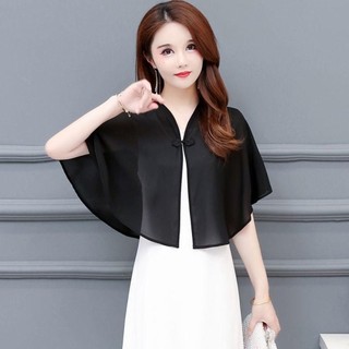 Khăn choàng vải tuyn HOMEHAVEN, Khăn choàng voan ngắn thoáng khí, Áo khoác ngoài ngắn nhiều màu mỏng dành cho nữ