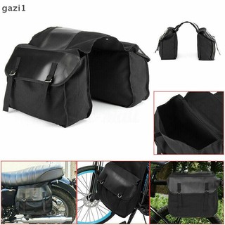 [gazi1] Túi du lịch xe máy Vải đen chống thấm nước Panniers Xe máy Hành lý Boutique