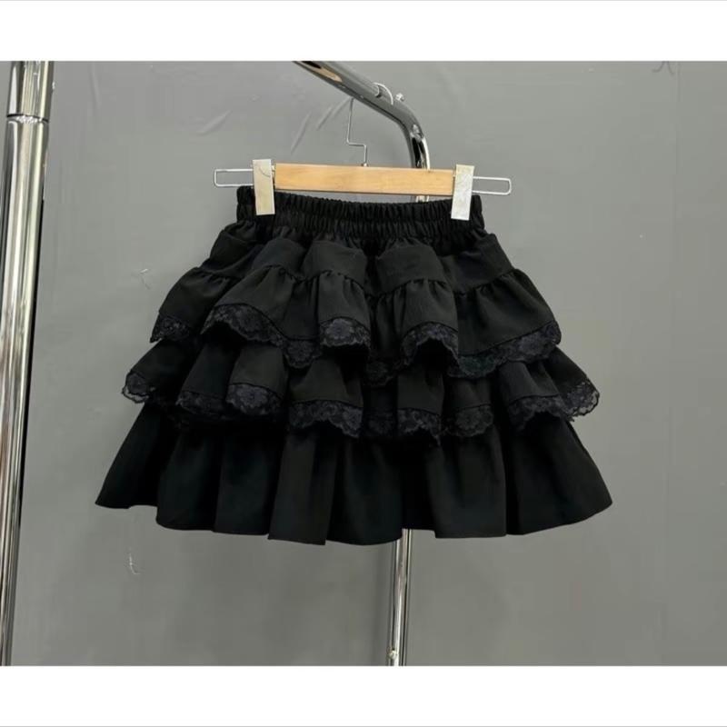 CHÂN VÁY NGẮN TẦNG REN 35-70KG BIGSIZE CÓ QUẦN BẢO HỘ Nữ
