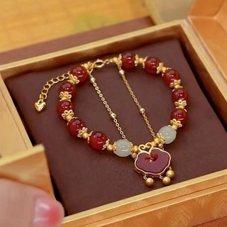 Trung Quốc Ngọc Hạt Hai Lớp Vòng Tay Thời Trang Mây Tốt Lành Vòng Tay Cặp Đôi Vòng Tay Cho Nữ Quà Tặng Phụ Kiện Trang Sức