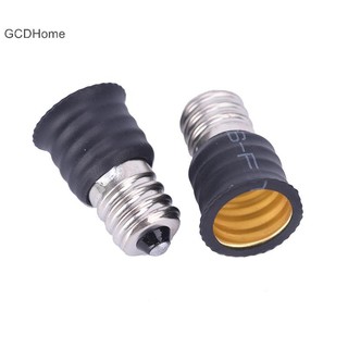 Gcdhome 2 Cái / 10 Chiếc Đen E12 Sang E14 Bóng Đèn Chuyển Đổi Đèn LED Giá Đỡ Đèn Adapter Ổ Cắm HOT