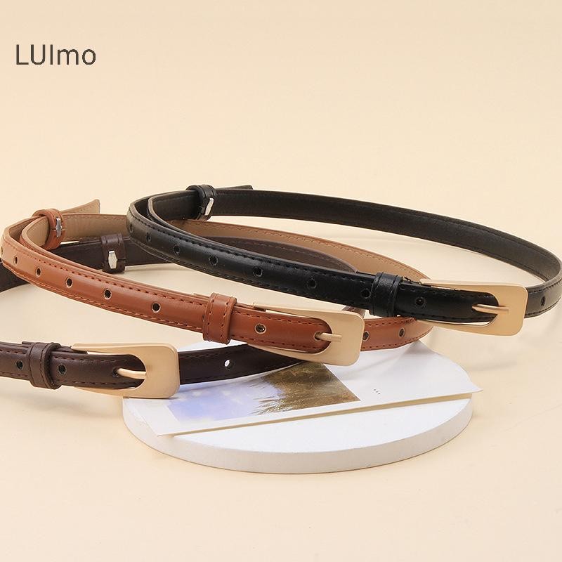 Thắt Lưng Nữ Luimo Vintage Tối Giản Mỏng Thắt Lưng Thường Ngày Đa Năng Thắt Lưng Cho Váy Quần Jean Trang Trí Thắt Lưng SBS