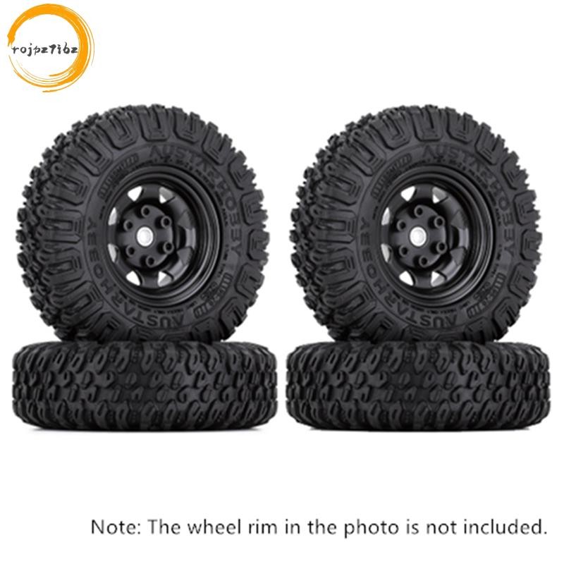 4 85MM 1.55 Inch Bánh Xe Cao Su Lốp Lốp Cho 1 / 10 RC Xe Bánh Xích Xe Trục Yeti Jr RC4WD D90 TF2 Tamiya CC01 LC70 MST