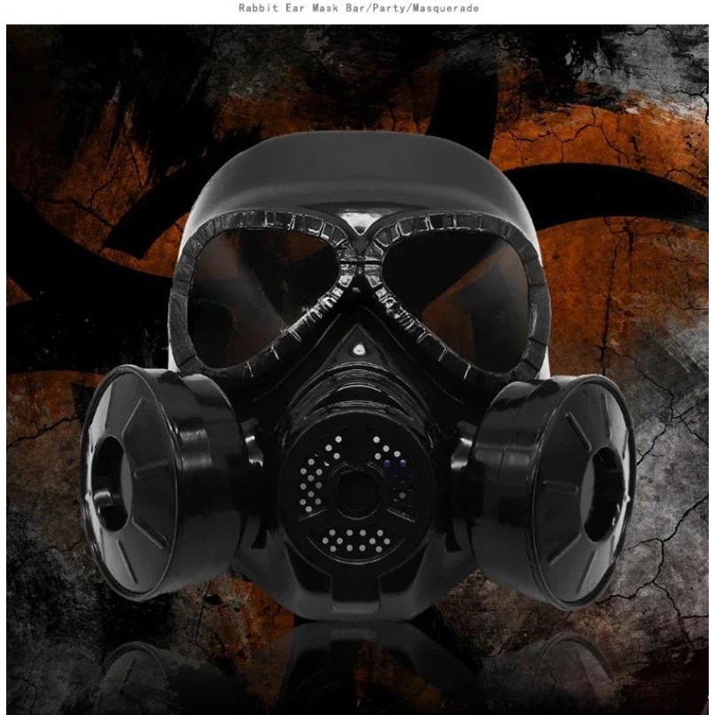 Mặt nạ dạ quang Airsoft CS Cosplay Bảo vệ quần áo Full Face LED Gas ...