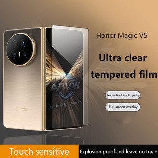 9D Full Cover Kính Cường Lực Trong Suốt Cho Huawei Honor Magic V5 V3 Vs3 V2 RSR 5G Phim Bảo Vệ Chống Trầy Xước Bảo Vệ Màn Hình