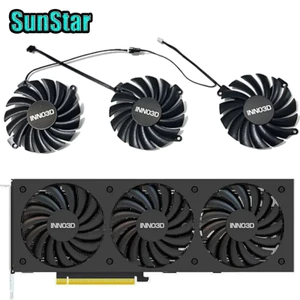 Quạt làm mát GPU CF-12910S 4pin DC 12V 0.35A RTX 3080 mới, Dành cho INNO3D RTX 3070 Ti, RTX 3080, RTX 3080 Ti X3 OC Làm mát thẻ Video