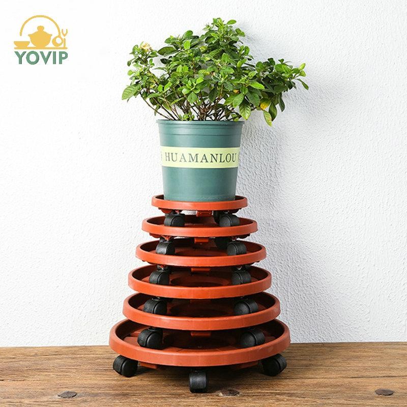YOVIP Có Thể Tháo Rời Chân Đế Chậu Hoa Khay Có Bánh Xe Đa Năng Cán Nặng Giá Chậu Hoa Trong Nhà Và Ngoài Trời Ban Công VN