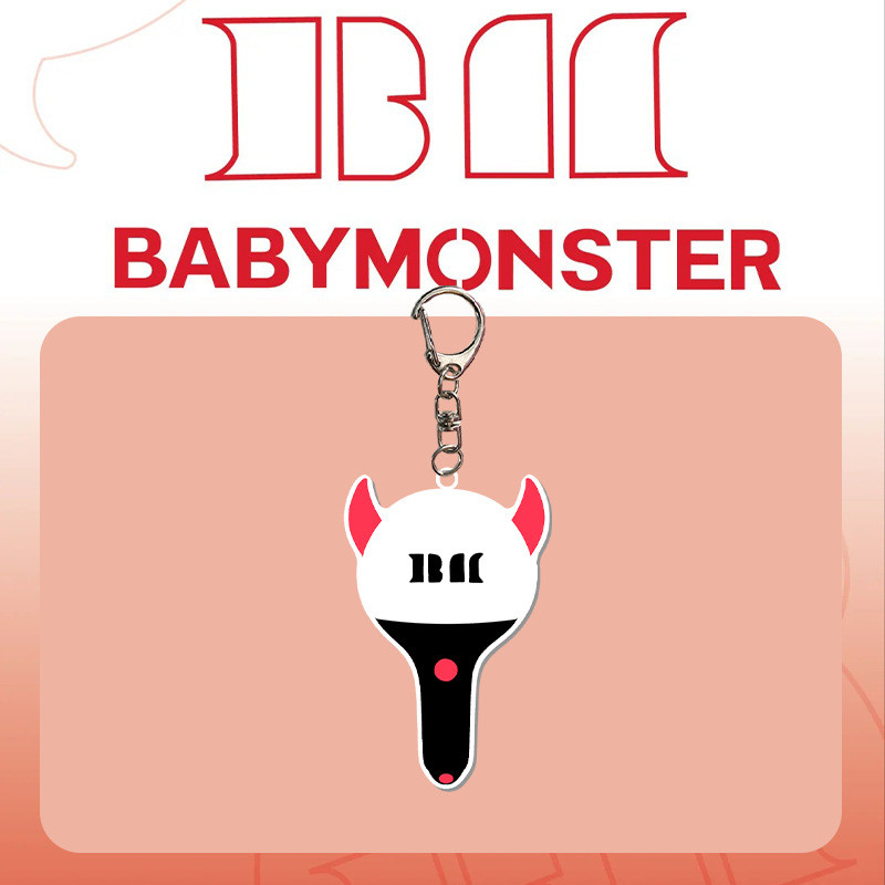 BM Lắc Ánh Sáng Dính MONSTER Acrylic Móc Khóa Kỷ Niệm 1 Năm Phụ Kiện Vòng Chìa Khóa RAMI AHYEON RORA ASA RUKA Móc Khóa Trong Suốt Treo Dây Xích Idol YM
