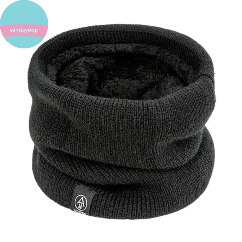 Sund Khăn Dệt Kim Mùa Đông Ấm Áp Snood Khăn Chắc Chắn Dày Len Cổ Ấm Unisex Nam Cổ Khăn Vòng Nữ Chui Đầu Khăn VN