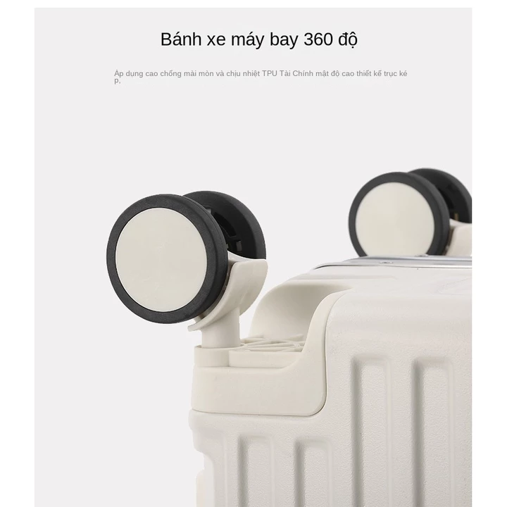 Valy du lịch đẹp thời trang Vali khung nhôm Valy kéo 360 độ Vali mật khẩu Va li du lịch bền chắc Bánh xe xoay êm ru – 5