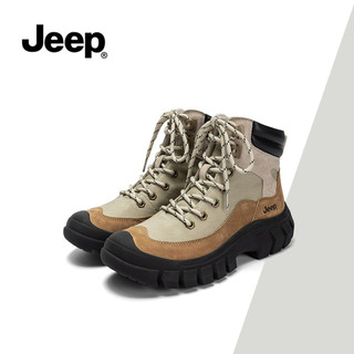 Giày bốt Martin tiện ích mới mùa thu đông Jeep dành cho nữ - Giày cao gót đế dày, Giày đi bộ đường dài ngoài trời, Giày bốt sa mạc