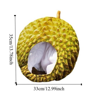 YONDR Mô phỏng Mũ sầu riêng, Mũ lưỡi trai sầu riêng mềm mại độc đáo, Dễ thương vui nhộn Hoạt hình thoải mái Mũ sang trọng Trang phục hóa trang
