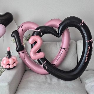 40 Inch Nơ Trái Tim Tình Yêu Bóng Chúc Mừng Sinh Nhật Lễ Tình Nhân Trang Trí Bóng Ảnh Nền Trang Trí
