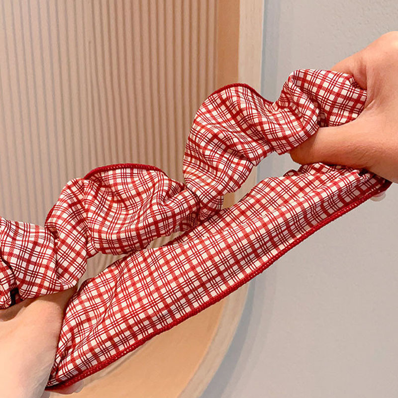 Đơn Giản Màu Đỏ Chấm Bi Lớn - Mũ Đội Đầu Phối Tóc Dễ Thương