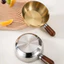 NỒI MINI INOX CÁN GỖ CHỐNG BỎNG - Nấu Mì, Đun Sữa, Dùng Được Bếp Gas Bếp Từ