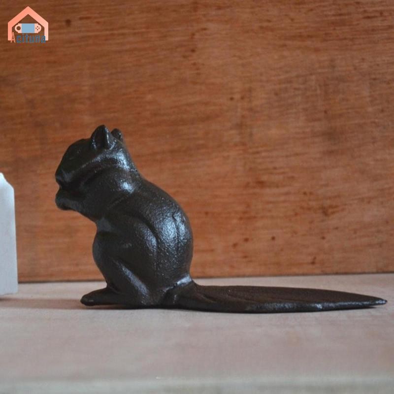 Gang chặn cửa hình chipmunk chắc chắn, trang trí retro, an ninh, chặn sàn