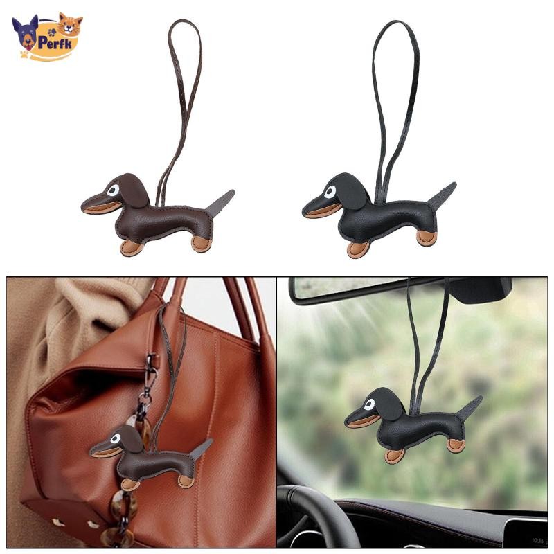 Dachshund Móc Khóa Xe Chìa Khóa Quà Tặng Hoạt Hình Móc Khóa Cho Tote Ví Ba Lô