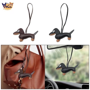Dachshund Móc Khóa Xe Chìa Khóa Quà Tặng Hoạt Hình Móc Khóa Cho Tote Ví Ba Lô