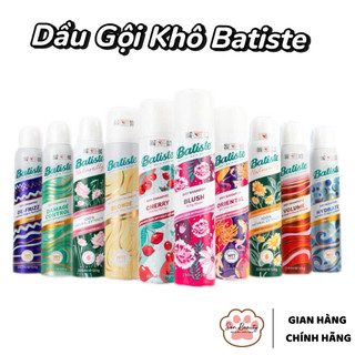 [Batiste] Dầu Gội Khô Batiste Sạch Dầu Nhờn, Hết Ngứa, Thơm Bồng Bềnh Tức Thì - Batiste Dry Shampoo 200ml