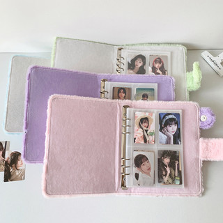 Binder A5 Sổ Đựng Card Lông Mềm Nơ To Gấu Bông Tiểu Thư Album Ảnh Idol Timo VPBL40