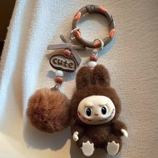 Dễ Thương Mini Dễ Thương Viên Ngồi Đổ Xô Cặp Đôi Xe Móc Khóa Trang Trí Mặt Dây Chuyền Điện Thoại Di Động Dây Xích