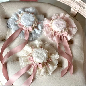 Kẹp tóc nơ nơ ren ren Lolita kẹp tóc