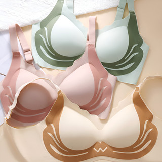 『 Brelira 』 Áo ngực nâng ngực nhỏ dành cho nữ Áo ngực hỗ trợ mềm không dây chống chảy xệ Jelly không dây liền mạch Đồ lót thoải mái thoáng khí