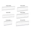 GETVOW 10 Túi Đựng Thẻ Chỉ Số PVC, Chất Liệu PVC Trong Suốt Nhãn Kệ Tự Dính, 50 Chiếc Tự Dính Thẻ Chỉ Số Tiện Lợi Thẻ Kích Thước Màn Hình Bán Lẻ