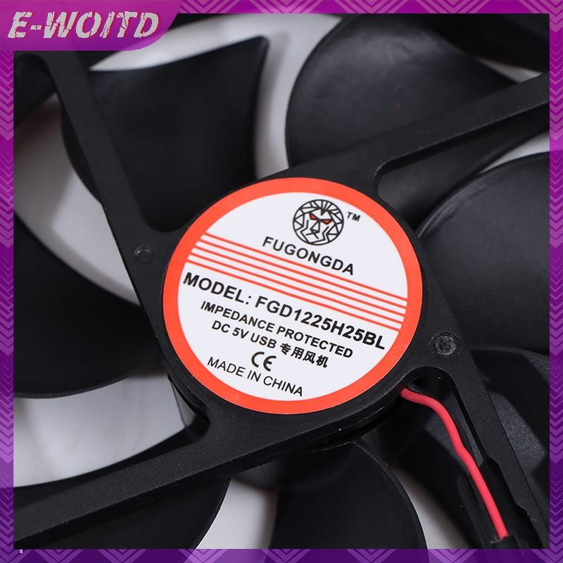 E-woitd DC 5V USB Vòng bi không chổi than Fen Máy tính PC Quạt làm mát im lặng Rất nhiều HNVN