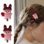 XGB 2 Chiếc Whimical Sôcôla Thỏ Tóc Thiết Kế Nhẹ Kẹp Tóc Thời Trang Barrettes Cho Trẻ Em Nữ Sự Kiện Thời Trang
